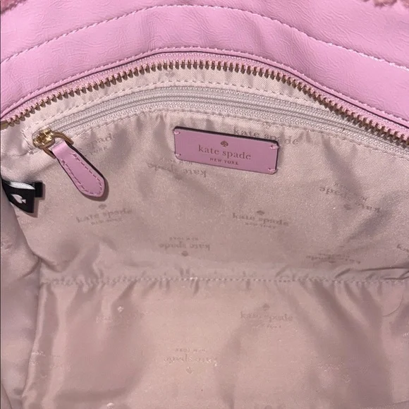 Kate Spade Pink Sherpa Tote Bag - Picture 2 of 6